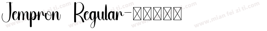 Jempron   Regular字体转换